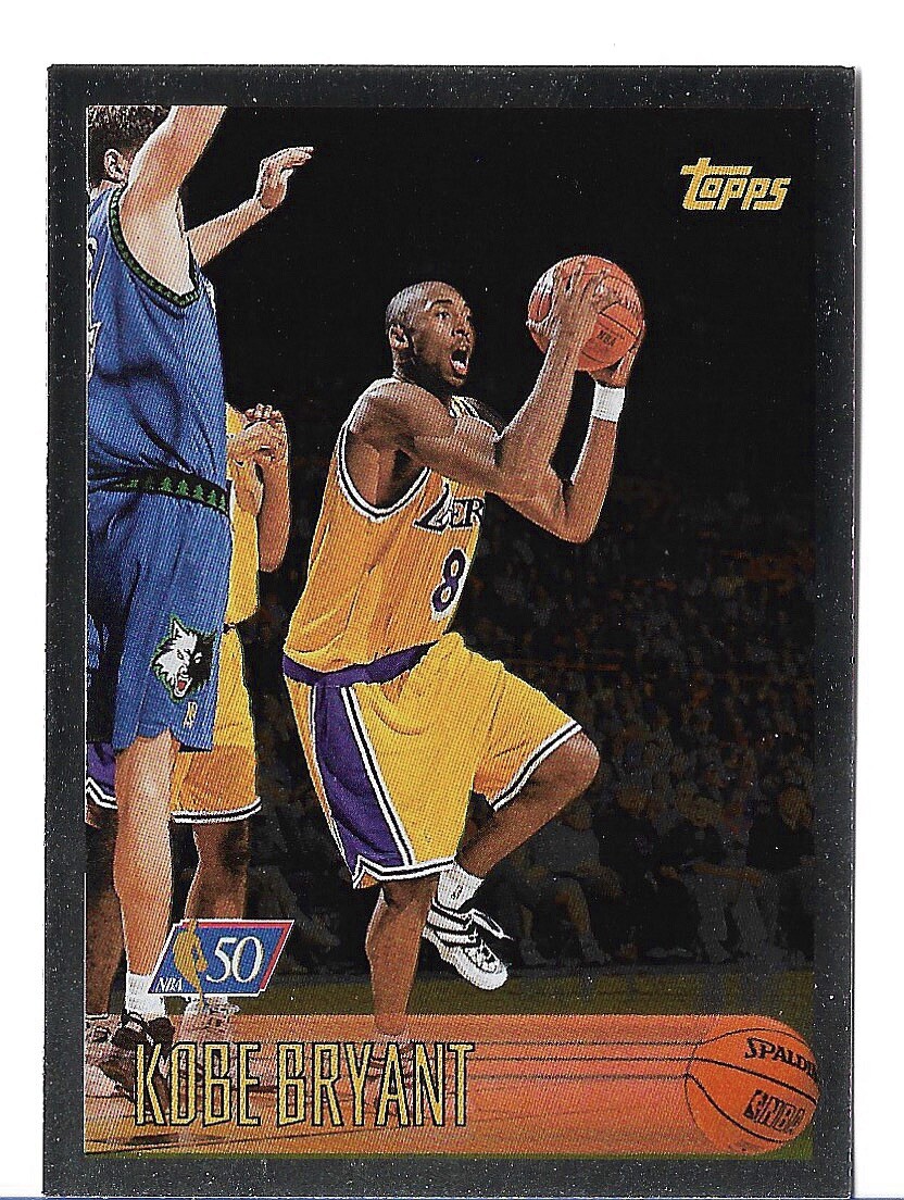 1996-97 Topps NBA 50th #138 Kobe Bryant Lakers RC Rookie Card🔥🔥🔥 HOF.
