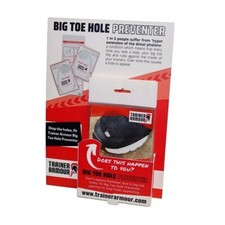 Trainer Armour White Big Toe Hole Preventer Self Adhesive Patches Trainer Care