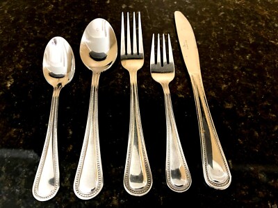 Gibson 18/0 Stainless Flatware Glossy BEADED Pattern PICK YOUR CHOICE