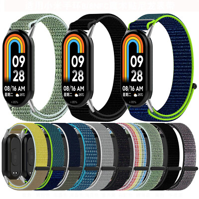 Nylon Uhr armband Armband für Xiaomi Mi Band 8/8NFC Smartwatch Ersatzband Strap