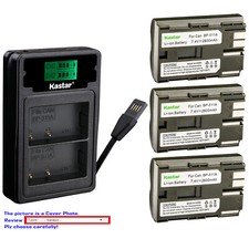 Kastar Battery LZD2 Charger for Canon BP-511 CB-5L EOS D60 EOS Kiss Digital