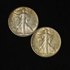 1941-S & 1942-S 50c Walking Liberty Half Dollar Pair - Free Shipping USA