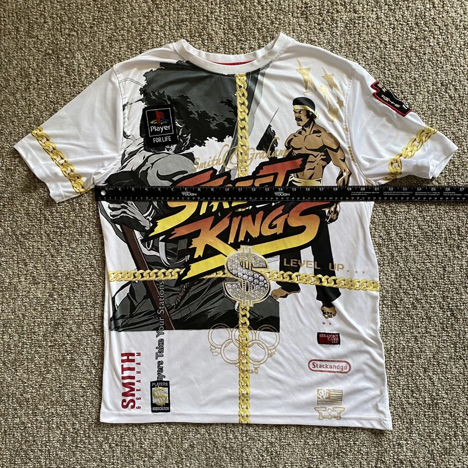 Camiseta masculina Smith & Graham manga curta XL Street Kings estampa total LEIA - Imagem 3 de 4
