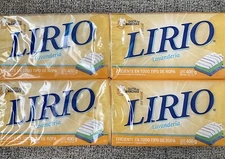 Lirio Laundry Bar Soap Jabon Lavanderia Multiusos 14.1 oz Yellow Bar 4 Pack