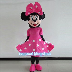 pink minnie mouse mascot costume