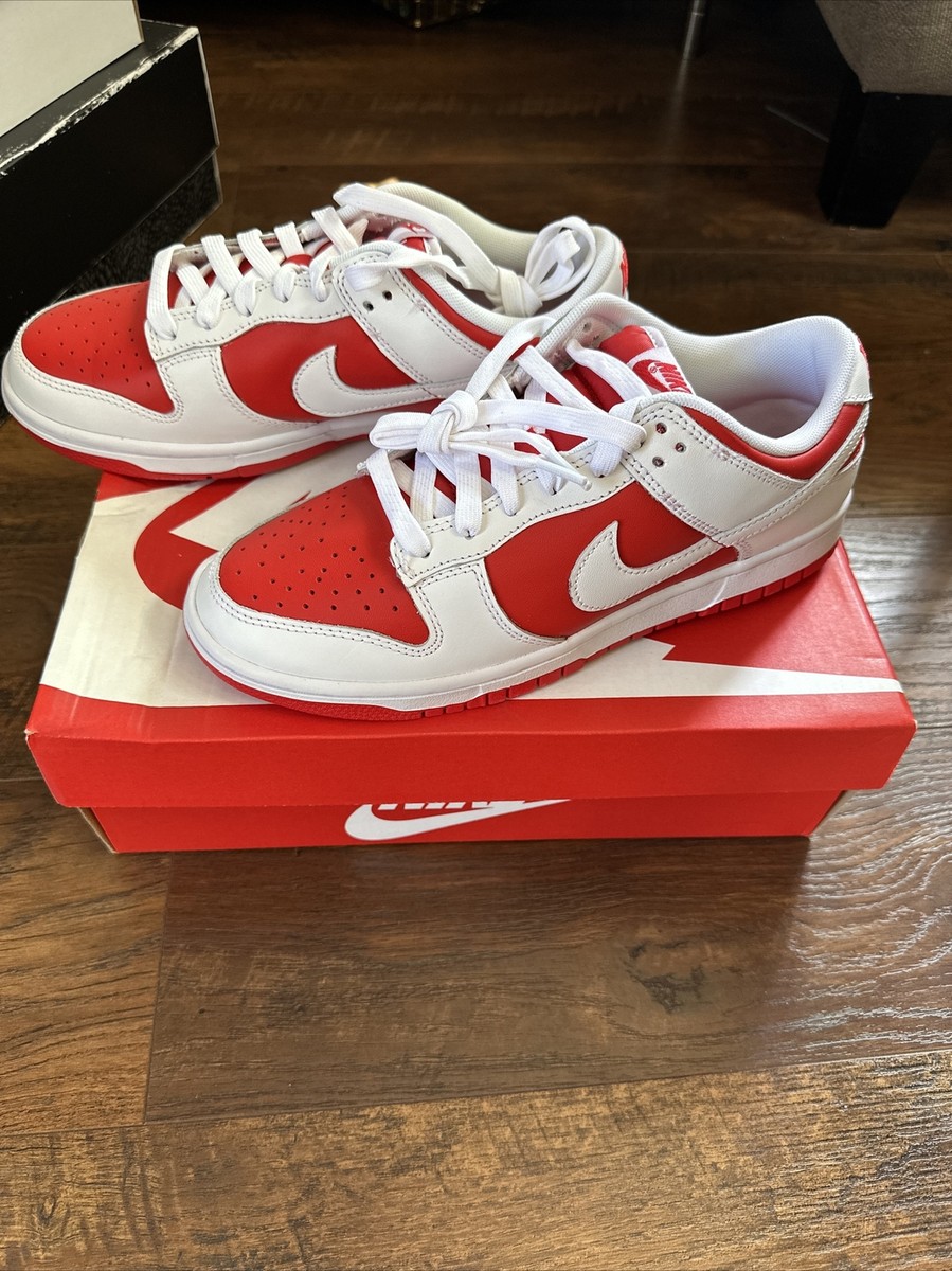 Nike Dunk Low Retro Championship Red DD1391 600 Men 8 195238789237