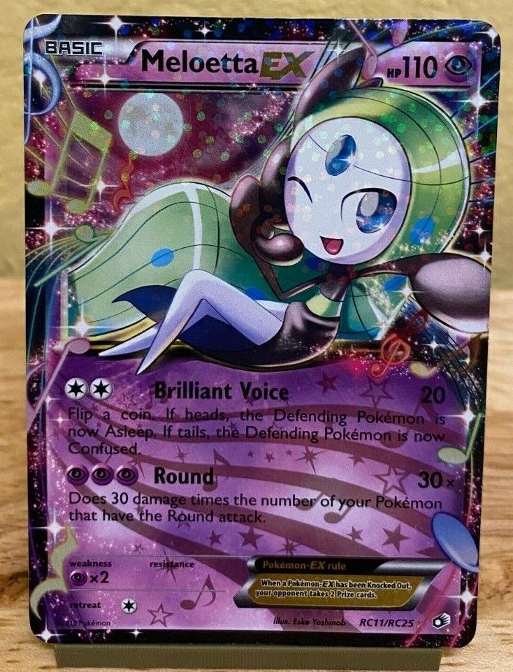 Meloetta EX RC11/RC25 Legendary Treasures: Radiant Collection / Pokemon Card