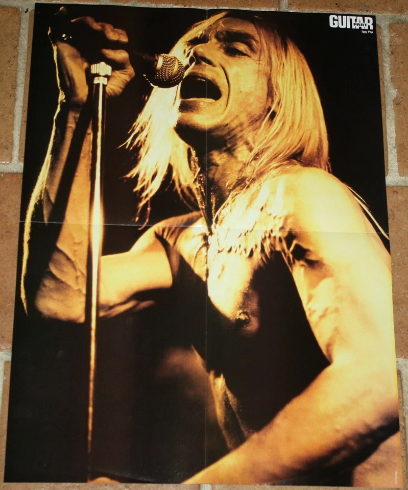 poster affiche revue magazine français Rock IGGY POP 58x41cm - Photo 1/1