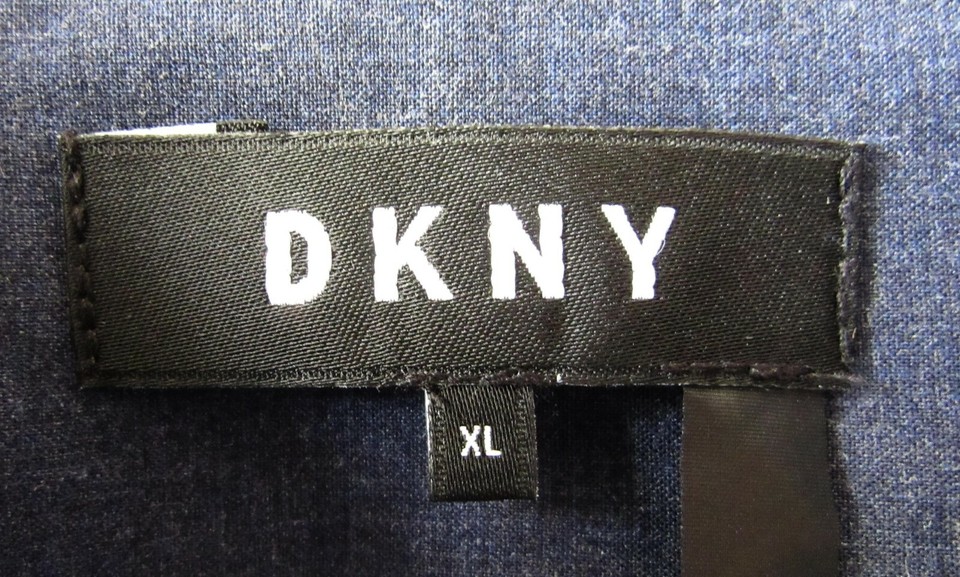 DKNY Mens Size XL Light Blue Long Sleeve Cotton Button Front Shirt eBay