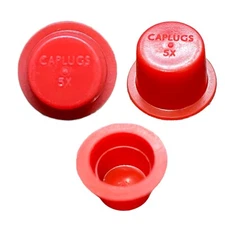 Caplugs Red T-5X .72" Tapered Caps and Plugs Cover Protection NAS834