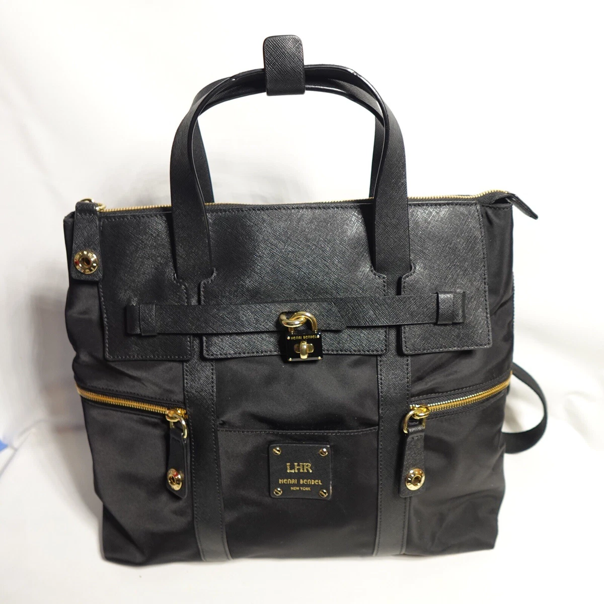 Henri Bendel black JetSetter 3 way convertible backpack. Good condition! Henri Bendel Jetsetter Convertible Black | Mercari main image 3