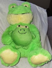 Goffa International Plush Green Frog W Little Frog Super Soft Stuffed Animal 16"