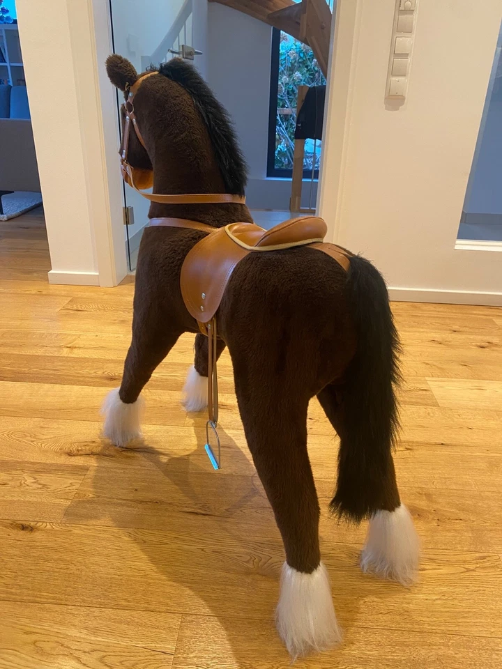 howertiges Spielpferd, Gesamthöhe 108cm, Sattelhöhe 65cm, Länge 80cm. - Bild 2 von 3