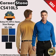 CornerStone Mens Long Sleeve Select Snag Proof Tactical Polo Shirt CS410LS