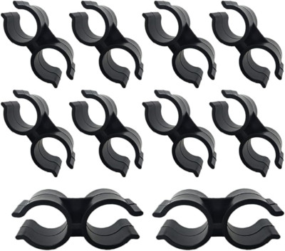SCRTB Double Pipe Clamp 10 Pcs Pipe Clamp Connection,Shelf Pole Connector,Dou...