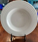 (2) Fiestaware 12" Large Rim Soup/Pasta Bowls, Vintage, Retired,White!!