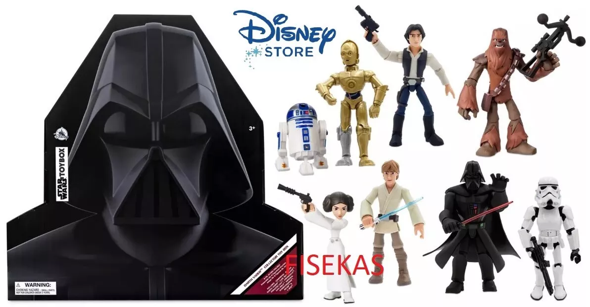 Disney Store Star Wars A New Hope 8 pc Action Figure Gift Set Toybox Vader NEW
