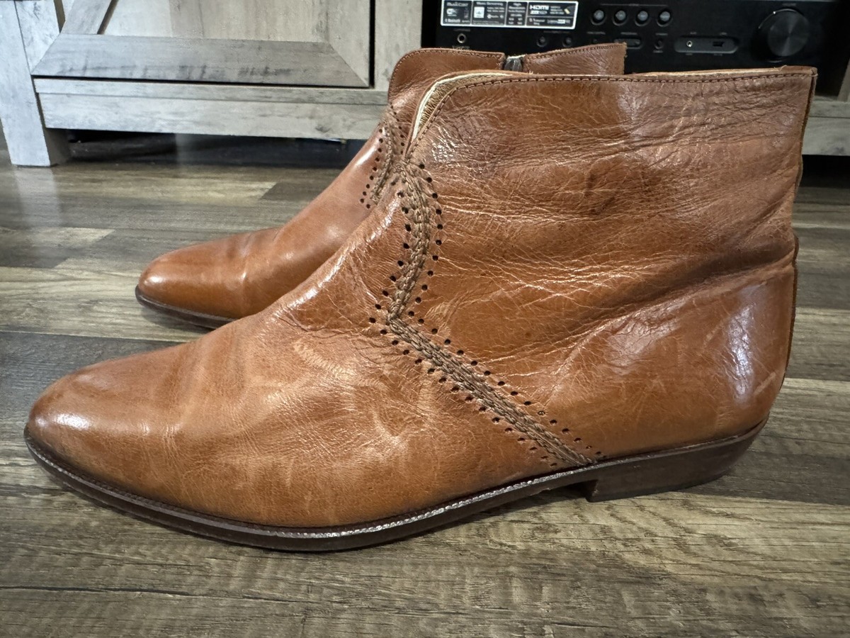 Emilio Franco Men\'s Leather‎ Chelsea Boots Brown Combo Size 11 Made In Italy Emilio Franco Men main image 4