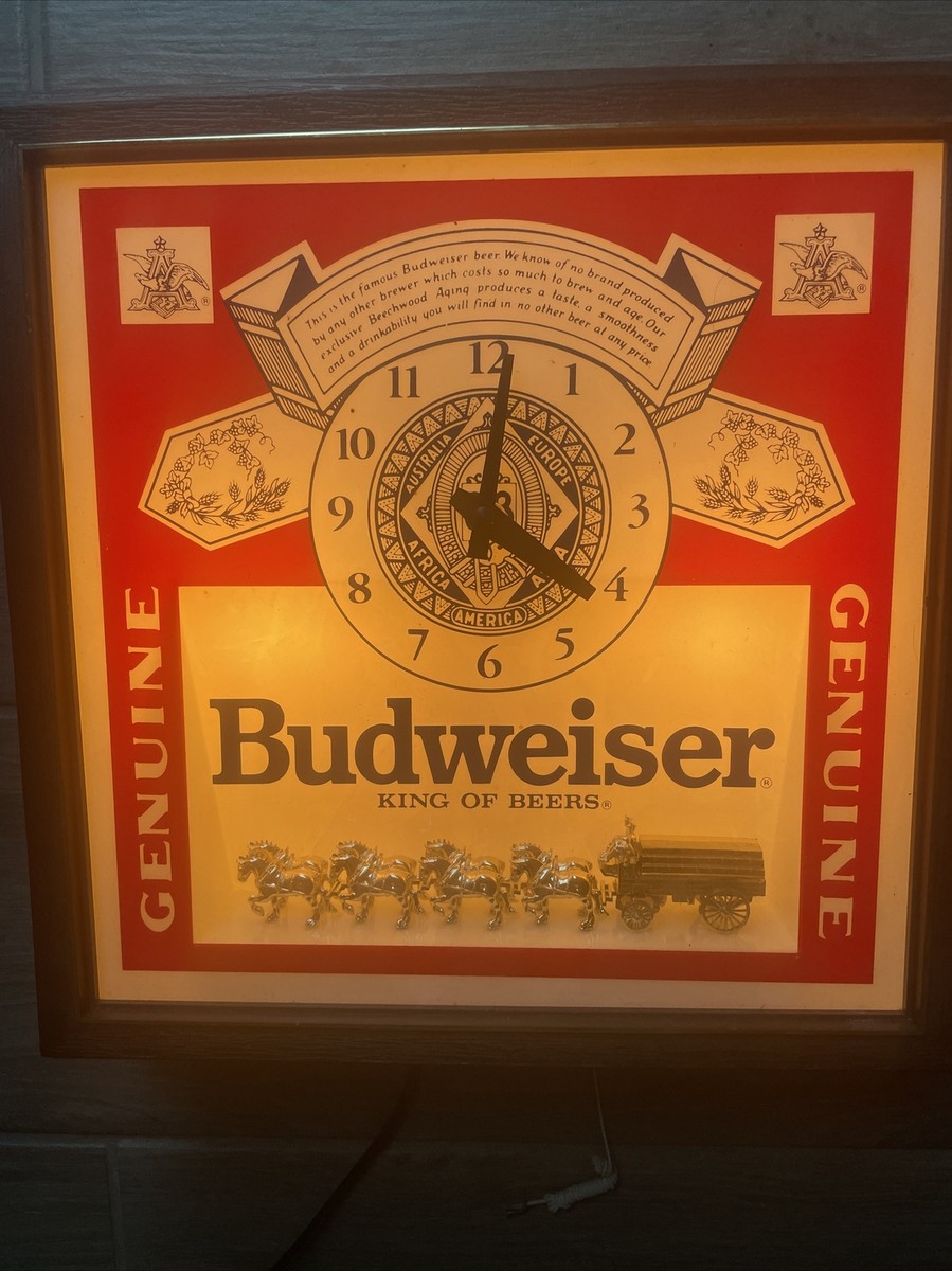 budweiser light up sign | eBay