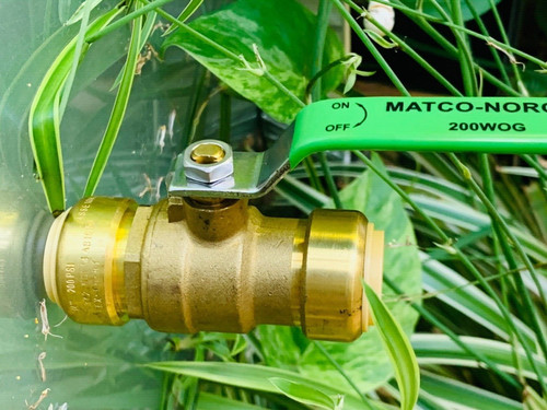 720QLF Push Connect Ball Valve 3/4" Copper