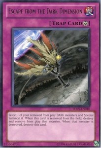 Escape from the Dark Dimension - TU05-EN010 - Rare - Unlimited Edition x3 - Ligh
