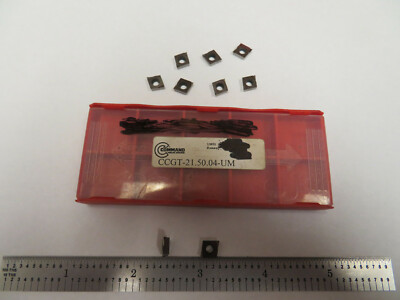 COMMAND CCGT-21.50.04-UM CARBIDE INSERTS, 9 PCS