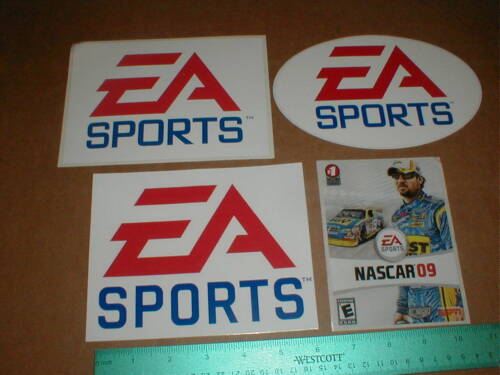 EA Sports Nascar sports car Racing Decal Stickers original NEW Gaming Lot 4 diff - Picture 1 of 2