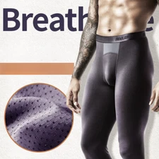 Men's Thermal Pants Slim Fit Long Johns Mesh Liner Base Layer Long Underwear