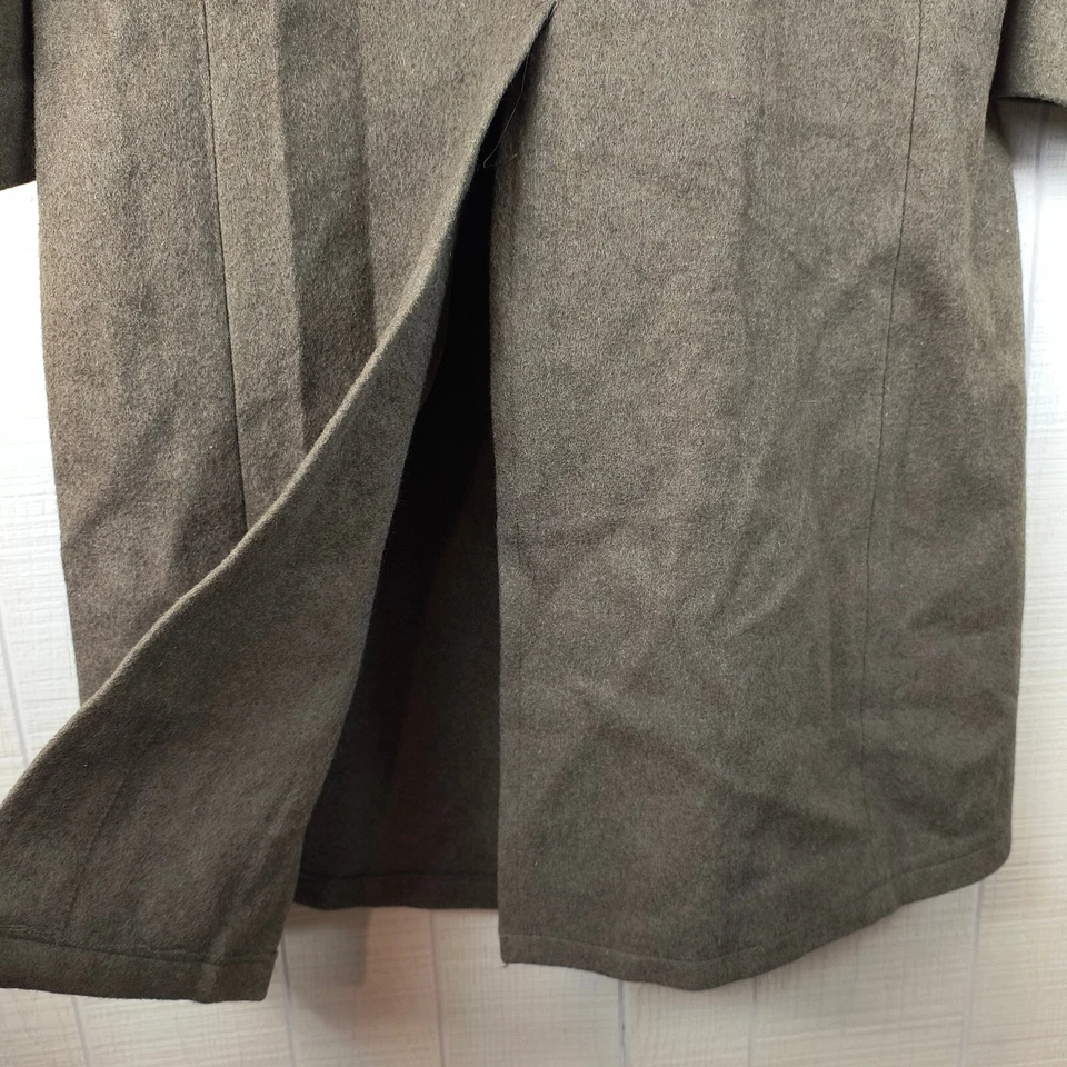 Abrigo Militar Vintage Paul Boye Bedarieux Verde Ejército Lana Foto 3 de 4