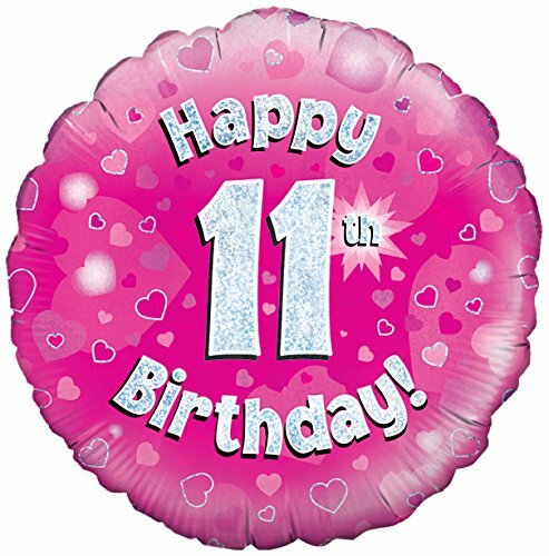 Oaktree Великобритания Oaktree 18 С 11-м Днем рождения Розовый Голографический