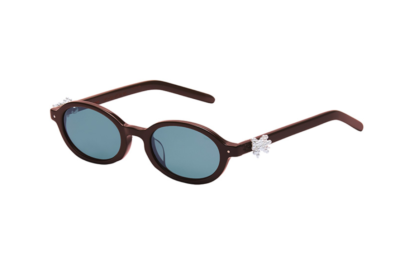 Mardi Mercredi ROUND SUNGLASSES M.O-001_CHOCOLATE / + Pearl