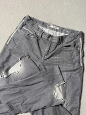 BKE Jeans Mens 33XLx35 Gray Aiden Denim Boot Cut Medium Wash Buckle