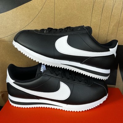 NEW Nike Cortez Leather Black White NBY DN1791 001 Women Size 6