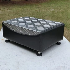 OmySalon Salon Shampoo Bowl SilverAluminum Alloy Black Covered Footrest