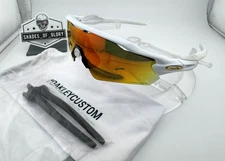 OAKLEY RADAR EV PATH POLISHED WHITE BLACK PRIZM RUBY IRIDIUM SUNGLASSES OO9208