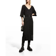 GANNI Floral Jacquard CrissCross Back Dress, $475 NWT, US 6, FR 38, 70% Off #978