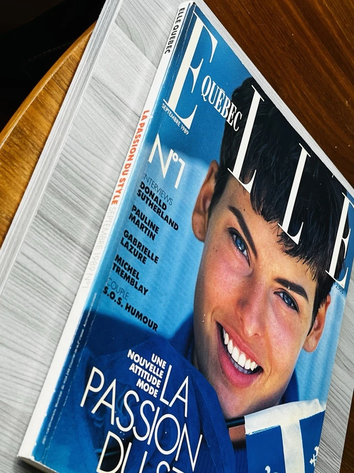 No1 1st EDITION ELLE Quebec September 1989 Linda Evangelista CLAUDIA SCHIFFER - Image 3 of 4