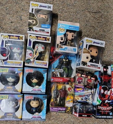 Marvel Funko Pop Dorbz Action Figure Lot Infinity Wars End Game Logan Guardians 