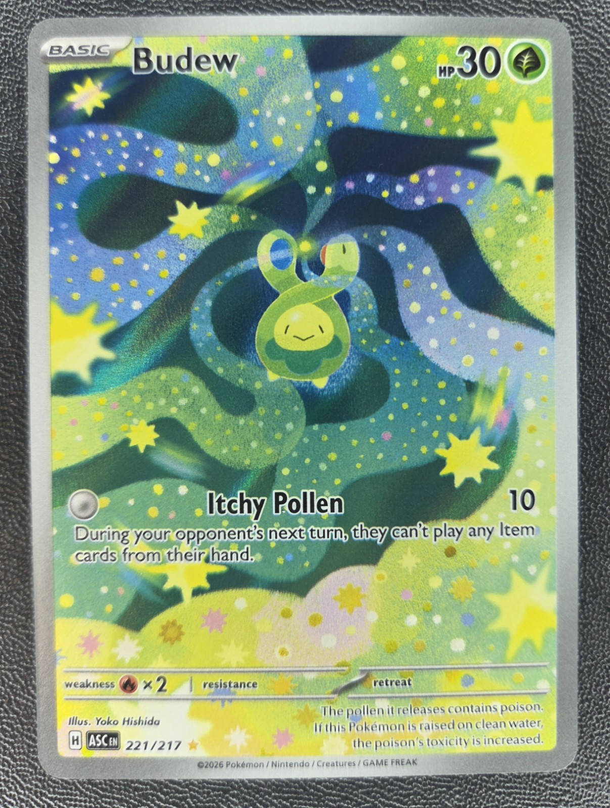 Budew 221/217 Me: Ascended Heroes Holo