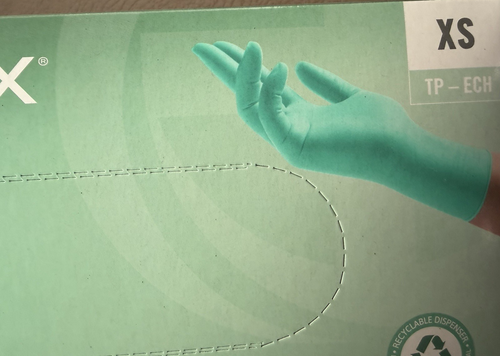 Guanto Ansell NeoPro MicroFlex Exam verde lunghezza polsino standard XS 100 pezzi lotto - Foto 6 di 6