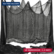 Niurui 400 x 39 inch Large Size Creepy Cloth Black Halloween Scary Spooky Cloth-