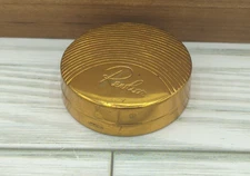 Vintage Revlon Brass Round Rouge Compact