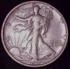 1917-S  WALKING LIBERTY HALF DOLLAR 50C , VF/XF FULL SUN RAY'S, REVERSE TONING