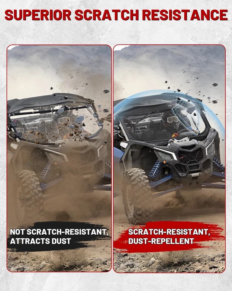 X3 Glass Windshield with Sliding Vents for Can-am Maverick X3/ X3 Max 2017-2025 - Image 3 of 4