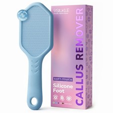 SILKLE Nano Glass Foot File - Silicone Callus 1 Count Pack of 1 , Blue