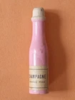 old WOODEN WHISTLE - 1950' - CHAMPAGNE bottle - PINK color