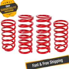 BMR Suspension SP027 Red Lowering Spring Kit for 1979-2004 Ford Mustang