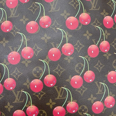 Louis Vuitton Cerise Cherry Sac Plat Brown Monogram Canvas Tote