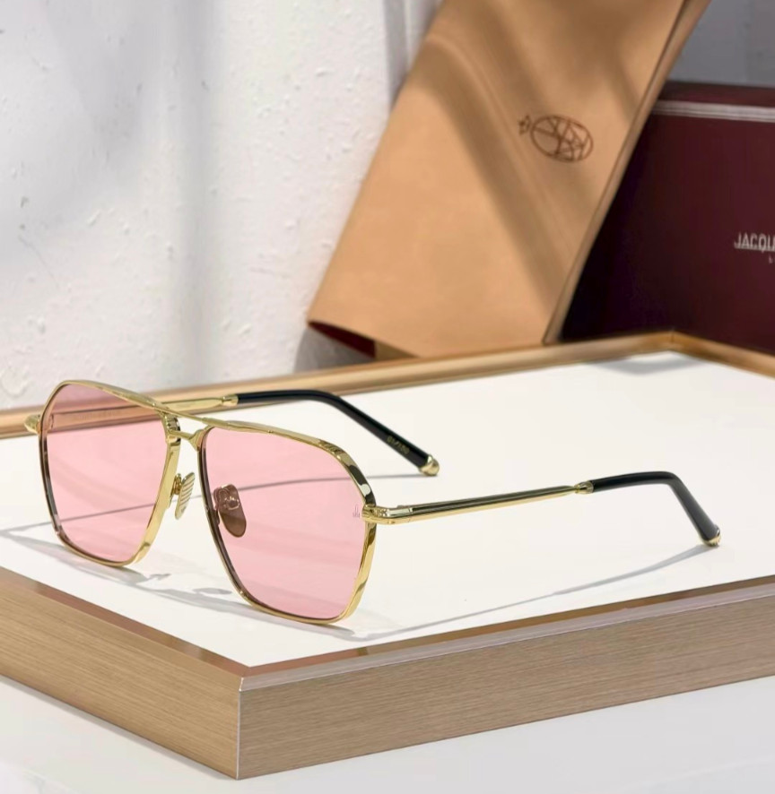 New Jacques Marie Mage STELLAR Gold/Pink Sunglasses with Case image 3