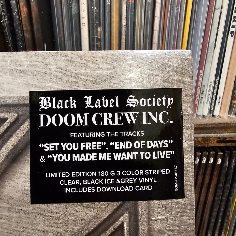 BLACK LABEL SOCIETY Doom Crew Inc. LIMITED STRIPED Vinyl 2LP [NEW/SEALED *Bumps] Foto 2 de 4